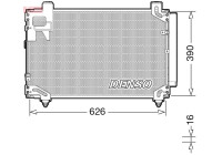 Condenser, air conditioning DCN50044 Denso