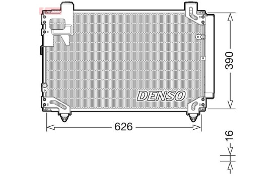 Condenser, air conditioning DCN50044 Denso