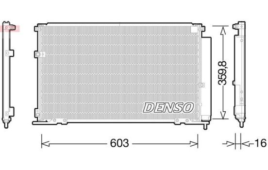 Condenser, air conditioning DCN50047 Denso