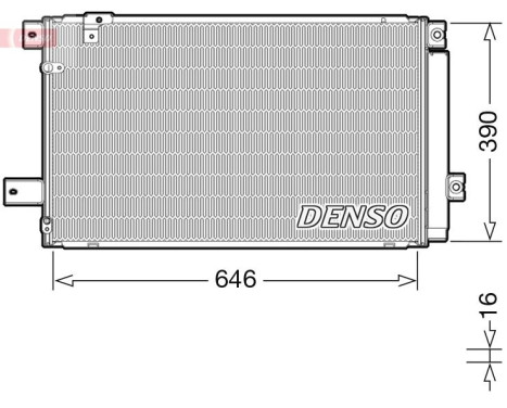 Condenser, air conditioning DCN50049 Denso, Image 3