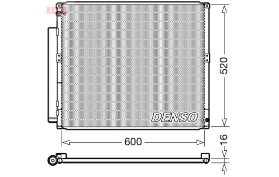 Condenser, air conditioning DCN50051 Denso