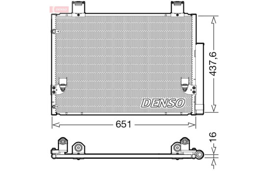 Condenser, air conditioning DCN50057 Denso