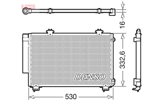 Condenser, air conditioning DCN50060 Denso