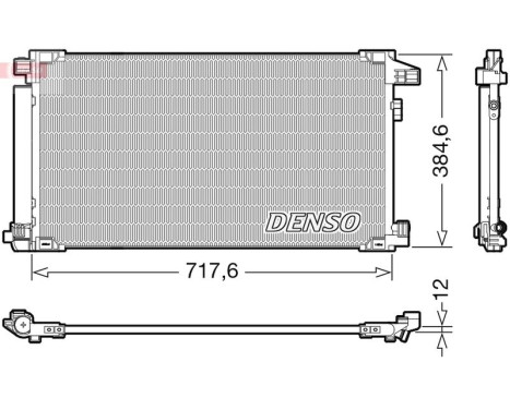 Condenser, air conditioning DCN50061 Denso