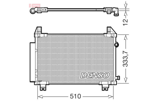 Condenser, air conditioning DCN50062 Denso