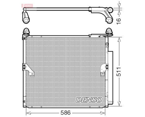 Condenser, air conditioning DCN50063 Denso