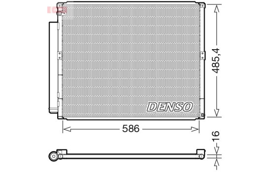 Condenser, air conditioning DCN50113 Denso