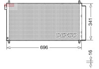 Condenser, air conditioning DCN50121 Denso