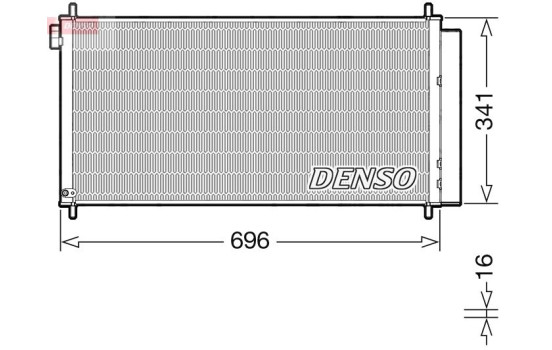 Condenser, air conditioning DCN50121 Denso