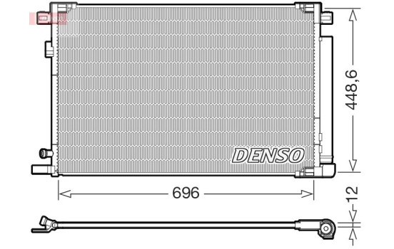 Condenser, air conditioning DCN50128 Denso