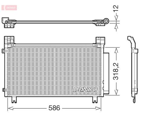 Condenser, air conditioning DCN50134 Denso