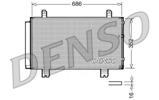 Condenser, air conditioning DCN51002 Denso