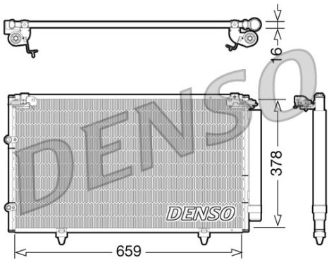 Condenser, air conditioning DCN51003 Denso