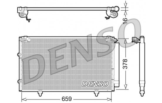Condenser, air conditioning DCN51003 Denso