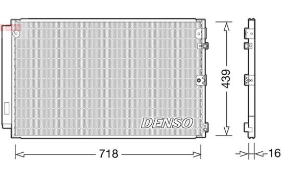 Condenser, air conditioning DCN51011 Denso