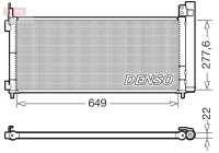 Condenser, air conditioning DCN51021 Denso
