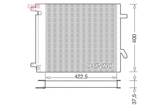 Condenser, air conditioning DCN99000 Denso