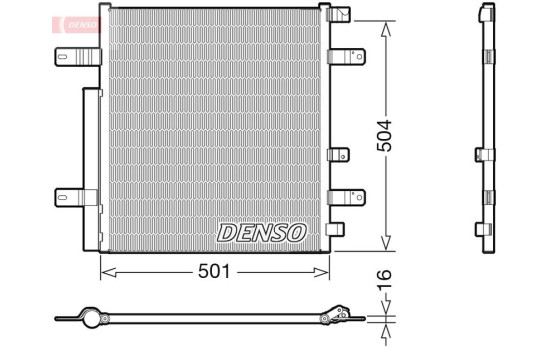 Condenser, air conditioning DCN99054 Denso