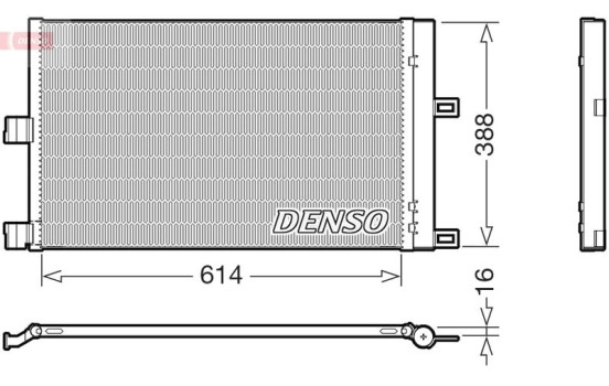 Condenser, air conditioning DCN99080 Denso