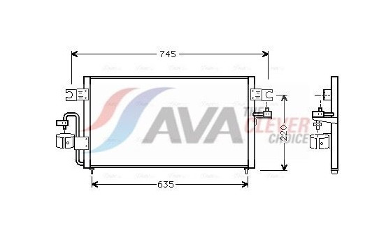 Condenser, air conditioning DN5178 Ava Quality Cooling
