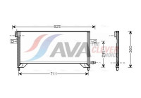 Condenser, air conditioning DN5204 Ava Quality Cooling