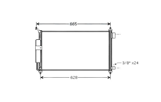 Condenser, air conditioning DN5251D Ava Quality Cooling