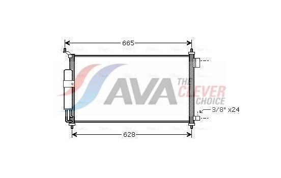 Condenser, air conditioning DN5251D Ava Quality Cooling, Image 2