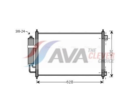 Condenser, air conditioning DN5328D Ava Quality Cooling