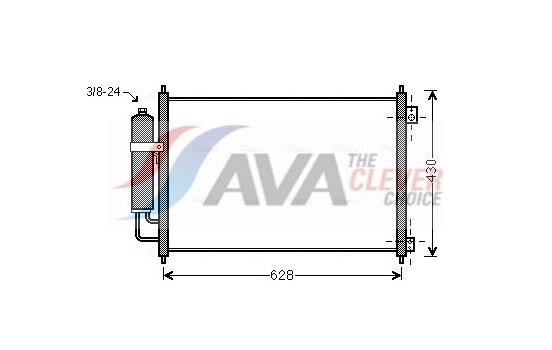 Condenser, air conditioning DN5328D Ava Quality Cooling