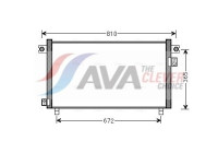 Condenser, air conditioning DN5330 Ava Quality Cooling