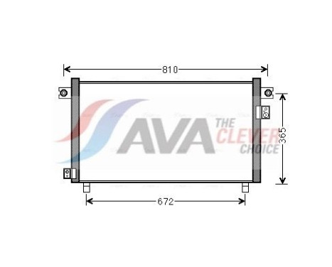 Condenser, air conditioning DN5330 Ava Quality Cooling
