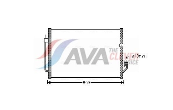 Condenser, air conditioning DN5331 Ava Quality Cooling