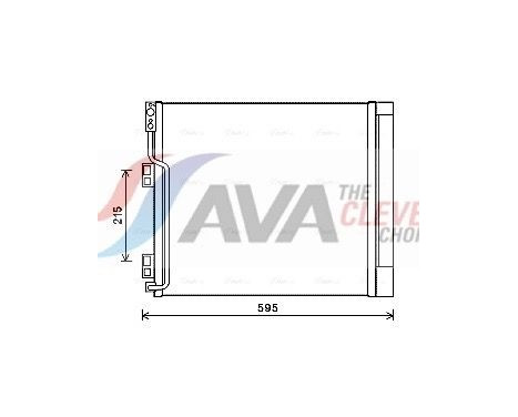 Condenser, air conditioning DN5355D Ava Quality Cooling