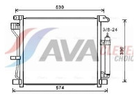 Condenser, air conditioning DN5403D Ava Quality Cooling