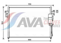 Condenser, air conditioning DN5404D Ava Quality Cooling