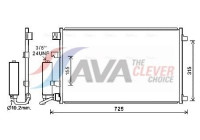 Condenser, air conditioning DN5420D Ava Quality Cooling