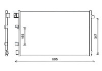 Condenser, air conditioning DNA5281 Ava Quality Cooling