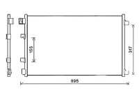 Condenser, air conditioning DNA5406 Ava Quality Cooling