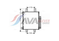 Condenser, air conditioning DU5063D Ava Quality Cooling