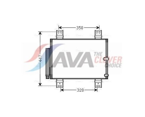 Condenser, air conditioning DU5064D Ava Quality Cooling