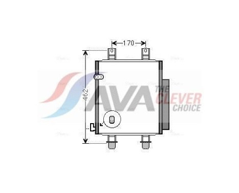 Condenser, air conditioning DU5072D Ava Quality Cooling, Image 2