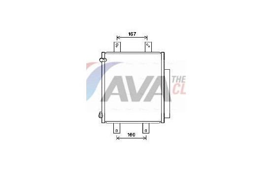 Condenser, air conditioning DU5075D Ava Quality Cooling