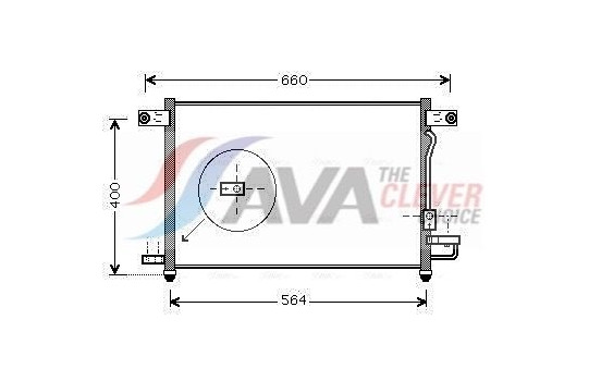 Condenser, air conditioning DW5061D Ava Quality Cooling
