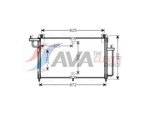 Condenser, air conditioning DW5065 Ava Quality Cooling