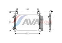 Condenser, air conditioning DW5081D Ava Quality Cooling