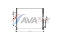 Condenser, air conditioning DW5082 Ava Quality Cooling