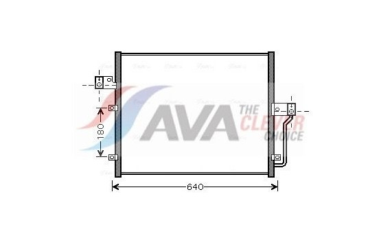 Condenser, air conditioning DW5082 Ava Quality Cooling