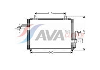 Condenser, air conditioning DW5084 Ava Quality Cooling