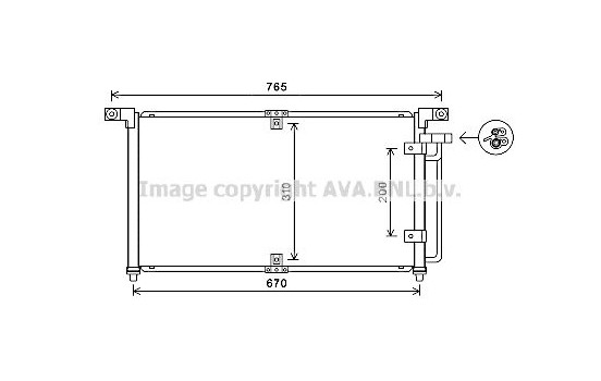 Condenser, air conditioning DW5113 Ava Quality Cooling