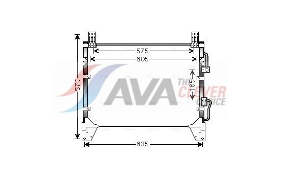 Condenser, air conditioning DW5142 Ava Quality Cooling